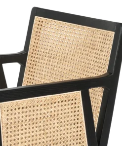 Four Hands Antonia Cane Counter Stool Brushed Ebony 17 Four Hands Antonia Cane Counter Stool Brushed Ebony