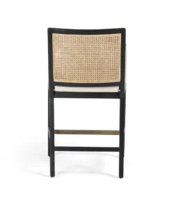 Four Hands Antonia Cane Counter Stool Brushed Ebony 14 Four Hands Antonia Cane Counter Stool Brushed Ebony
