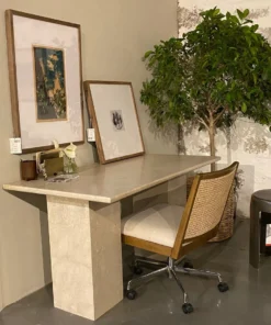 Four Hands New Arrivals Arum Desk Cream Marble