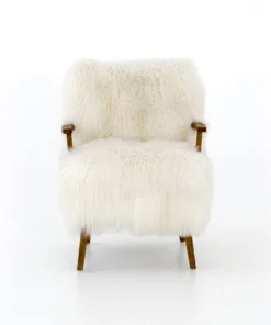 Four Hands New Arrivals Ashland Armchair Mongolion Cream Fur 13 Four Hands New Arrivals Ashland Armchair Mongolion Cream Fur