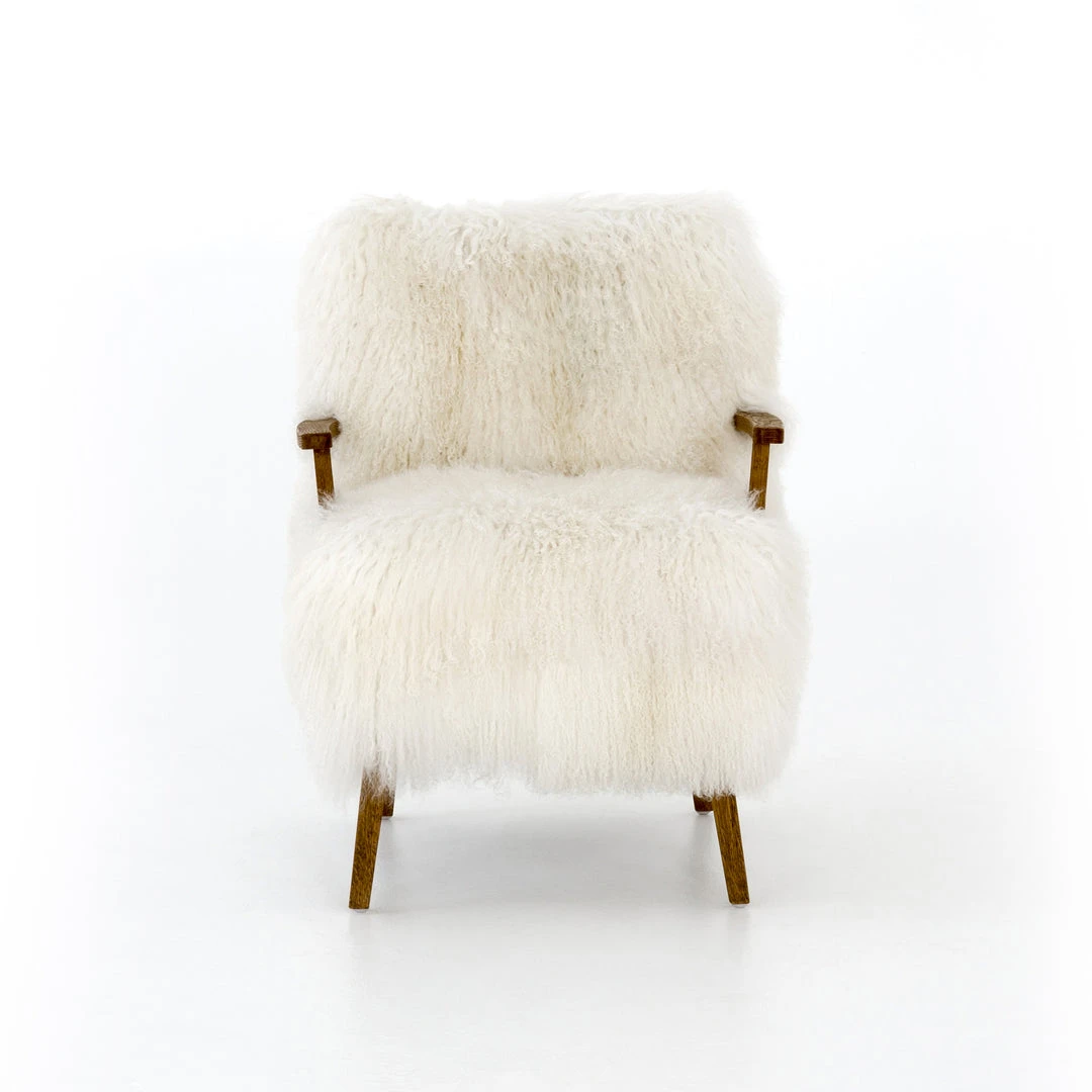 Four Hands New Arrivals Ashland Armchair Mongolion Cream Fur 5 Four Hands New Arrivals Ashland Armchair Mongolion Cream Fur