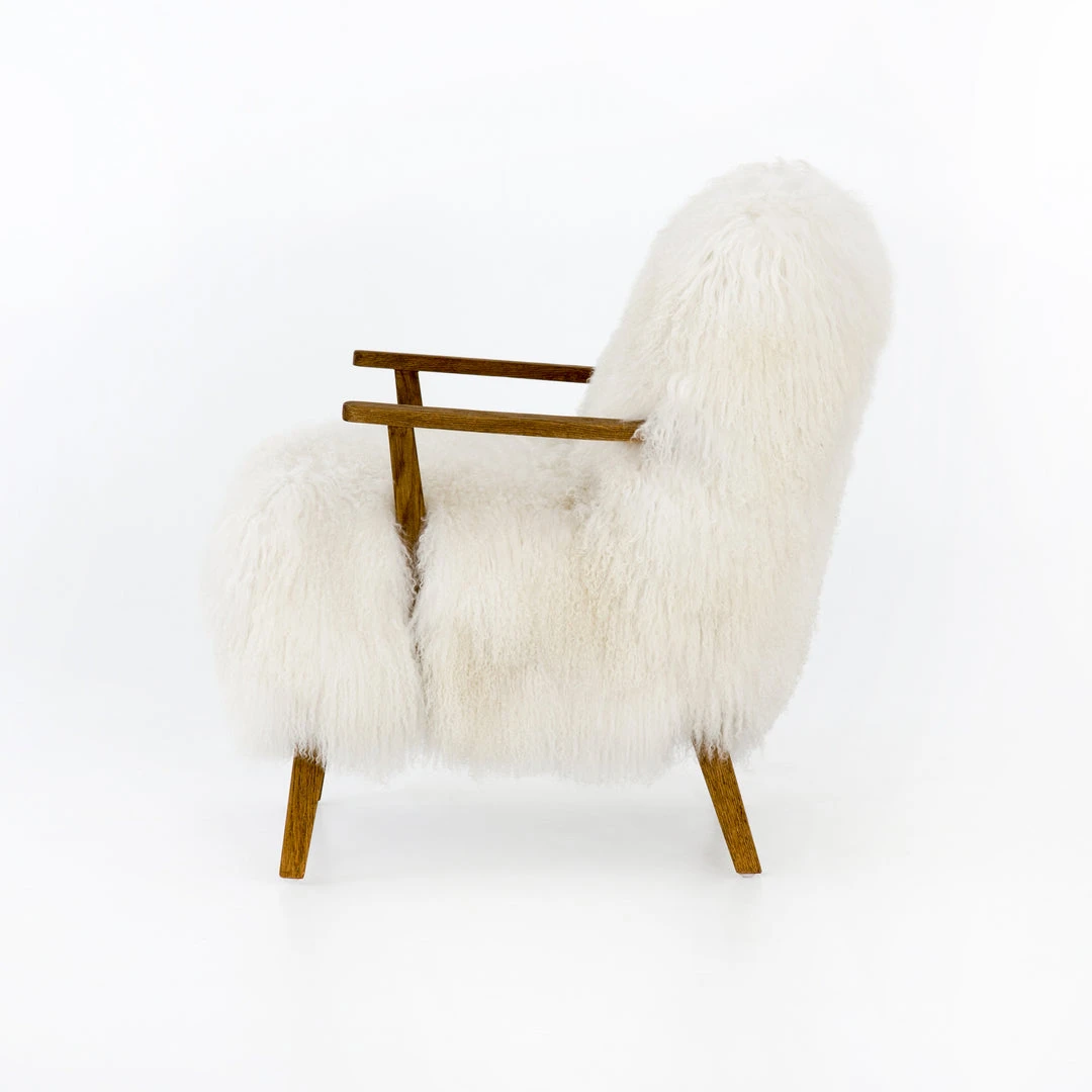 Four Hands New Arrivals Ashland Armchair Mongolion Cream Fur 6 Four Hands New Arrivals Ashland Armchair Mongolion Cream Fur