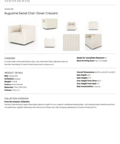 Four Hands New Arrivals Augustine Chair Dover Crescent