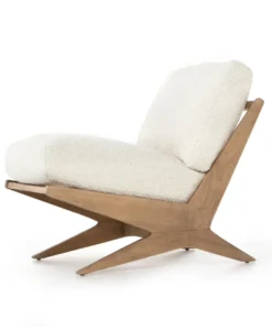 Four Hands Bastian Chair Sheepskin Natural 12 Four Hands Bastian Chair Sheepskin Natural