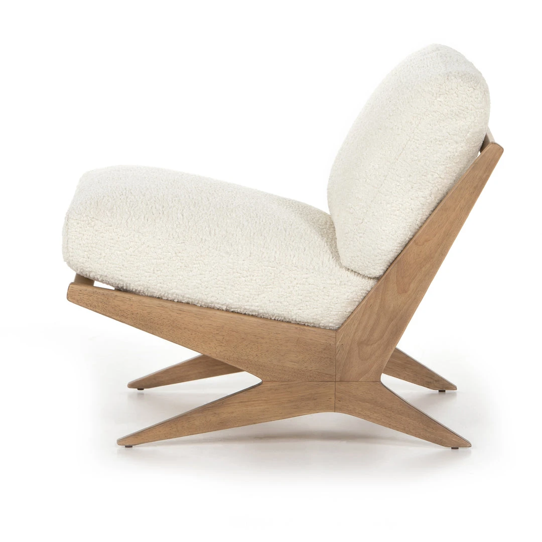 Four Hands Bastian Chair Sheepskin Natural 6 Four Hands Bastian Chair Sheepskin Natural