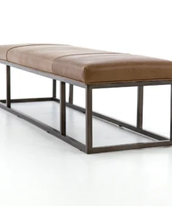 Four Hands Beaumont Bench Warm Taupe Dakota Leather 21 Four Hands Beaumont Bench Warm Taupe Dakota Leather