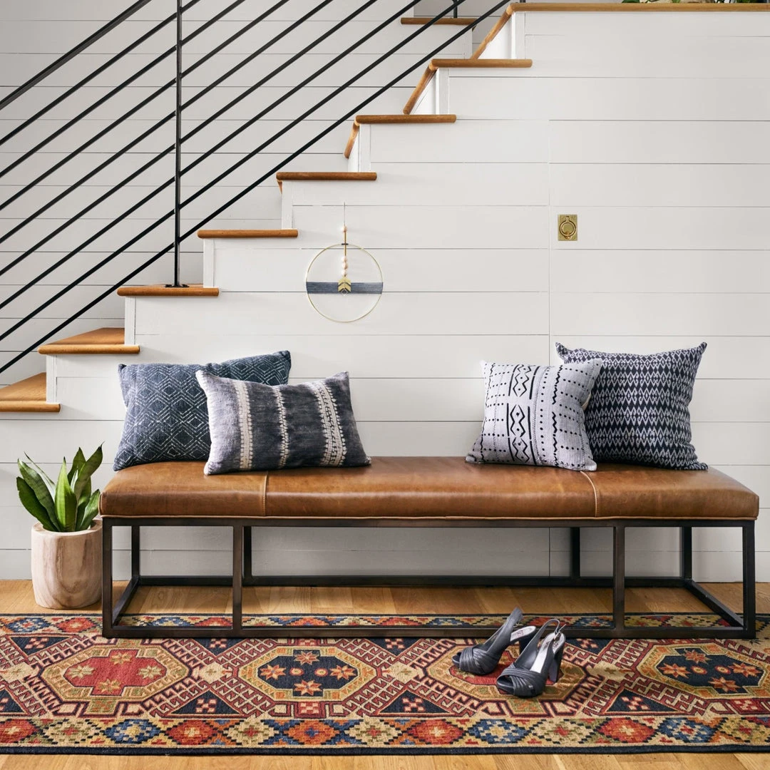 Four Hands Beaumont Bench Warm Taupe Dakota Leather 2 Four Hands Beaumont Bench Warm Taupe Dakota Leather