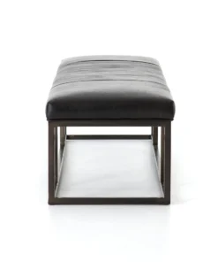 Four Hands New Arrivals Beaumont Bench Rider Black Leather 11 Four Hands New Arrivals Beaumont Bench Rider Black Leather