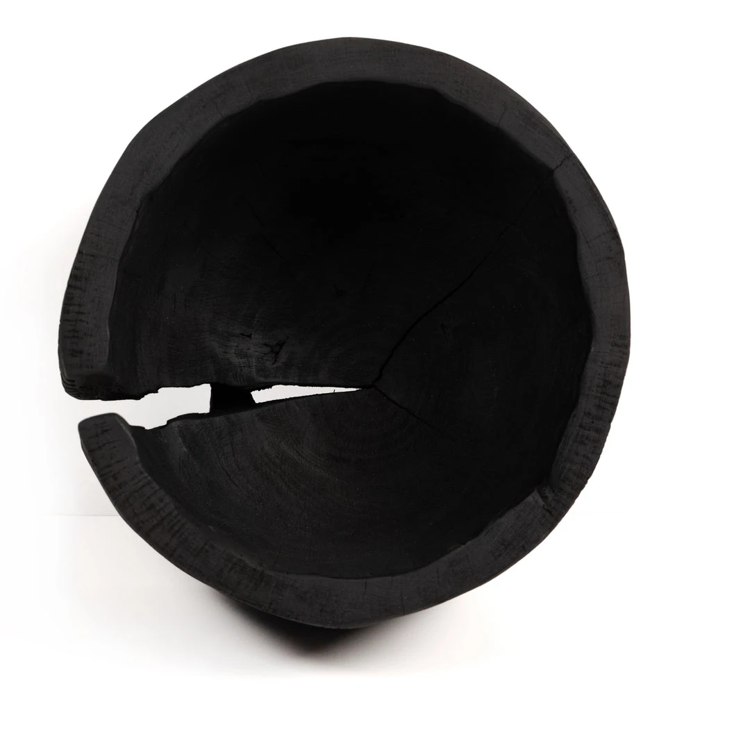 Four Hands New Arrivals Beto Banded Bowl Carbonized Black 4 Four Hands New Arrivals Beto Banded Bowl Carbonized Black