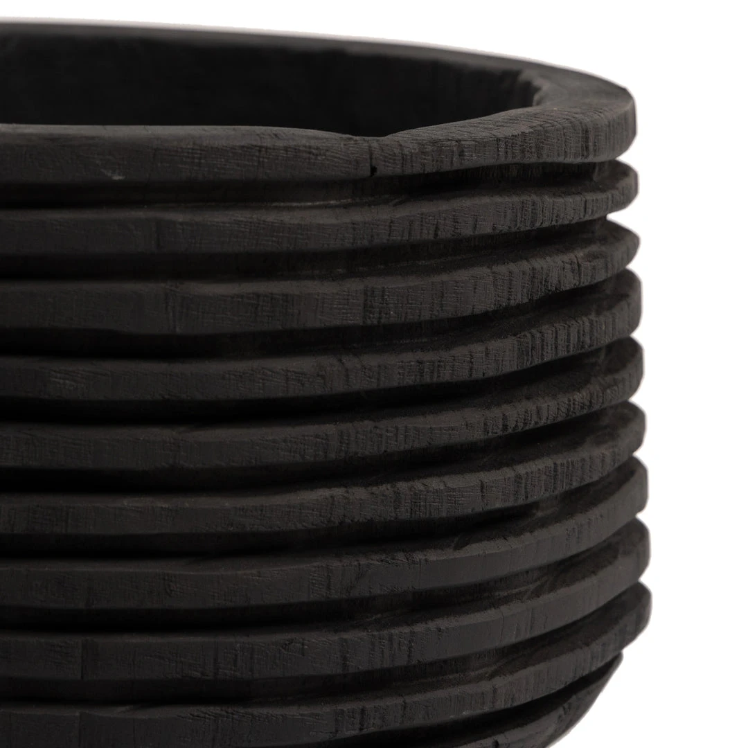 Four Hands New Arrivals Beto Banded Bowl Carbonized Black 6 Four Hands New Arrivals Beto Banded Bowl Carbonized Black
