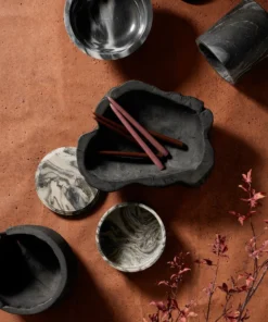 Four Hands New Arrivals Beto Banded Bowl Carbonized Black