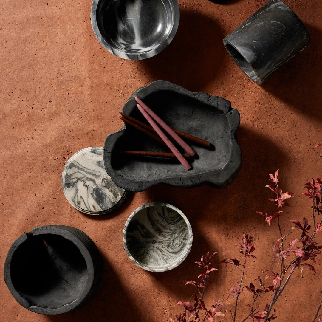 Four Hands New Arrivals Beto Banded Bowl Carbonized Black 2 Four Hands New Arrivals Beto Banded Bowl Carbonized Black