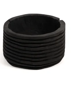 Four Hands New Arrivals Beto Banded Bowl Carbonized Black
