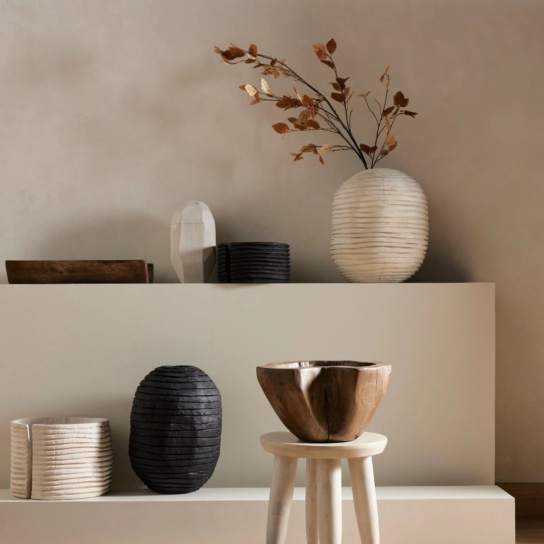 Four Hands Beto Banded Bowl Ivory New Arrivals 2 Four Hands Beto Banded Bowl Ivory New Arrivals