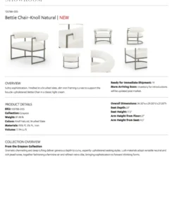 Four Hands Bettie Chair Knoll Natural