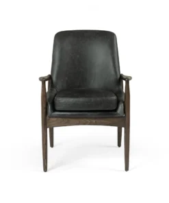 Four Hands New Arrivals Braden Dining Arm Chair Durango Smoke Leather