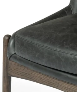 Four Hands Braden Dining Chair Durango Smoke Leather