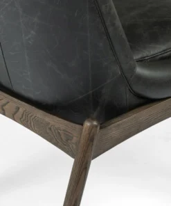 Four Hands Braden Dining Chair Durango Smoke Leather