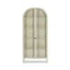 Four Hands Breya Cabinet Cream Powder Coat Dining Room