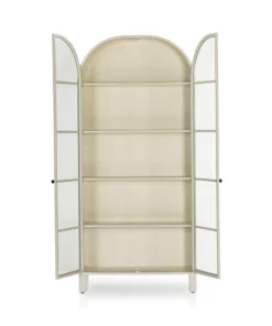 Four Hands Breya Cabinet Cream Powder Coat Dining Room 15 Four Hands Breya Cabinet Cream Powder Coat Dining Room