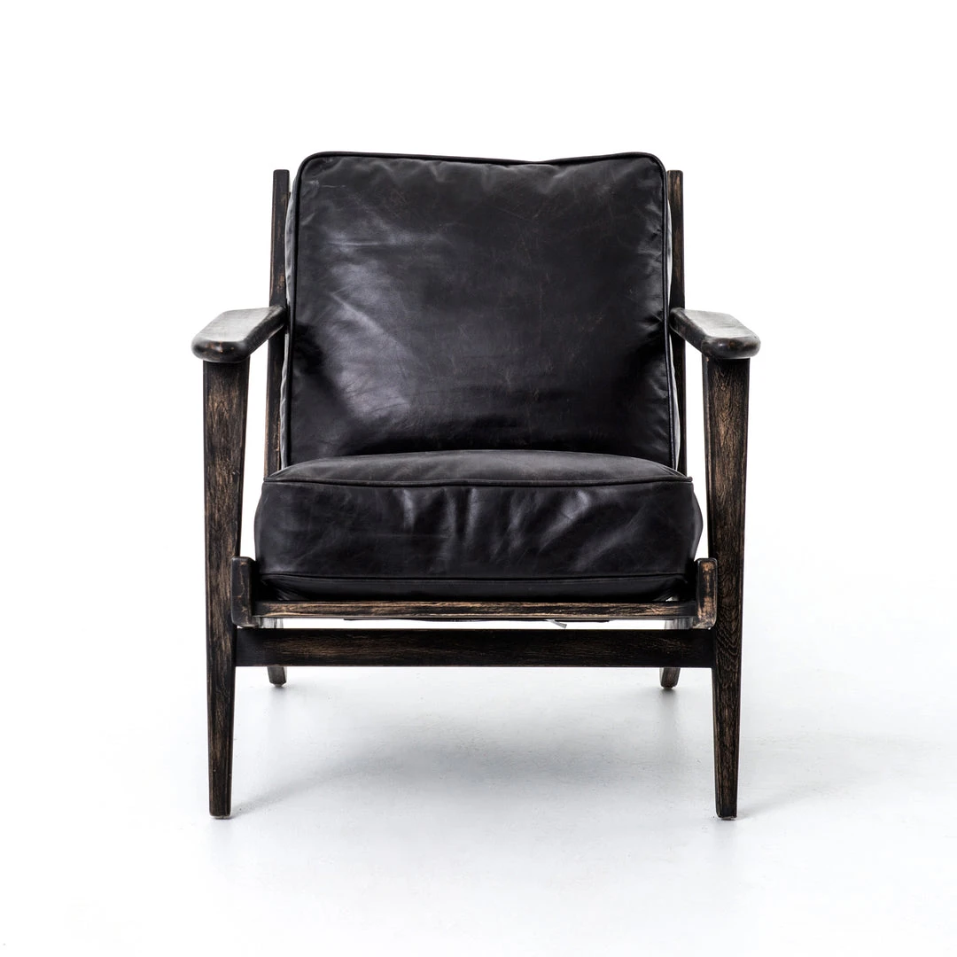 Four Hands New Arrivals Brooks Lounge Chair Rialto Ebony 3 Four Hands New Arrivals Brooks Lounge Chair Rialto Ebony