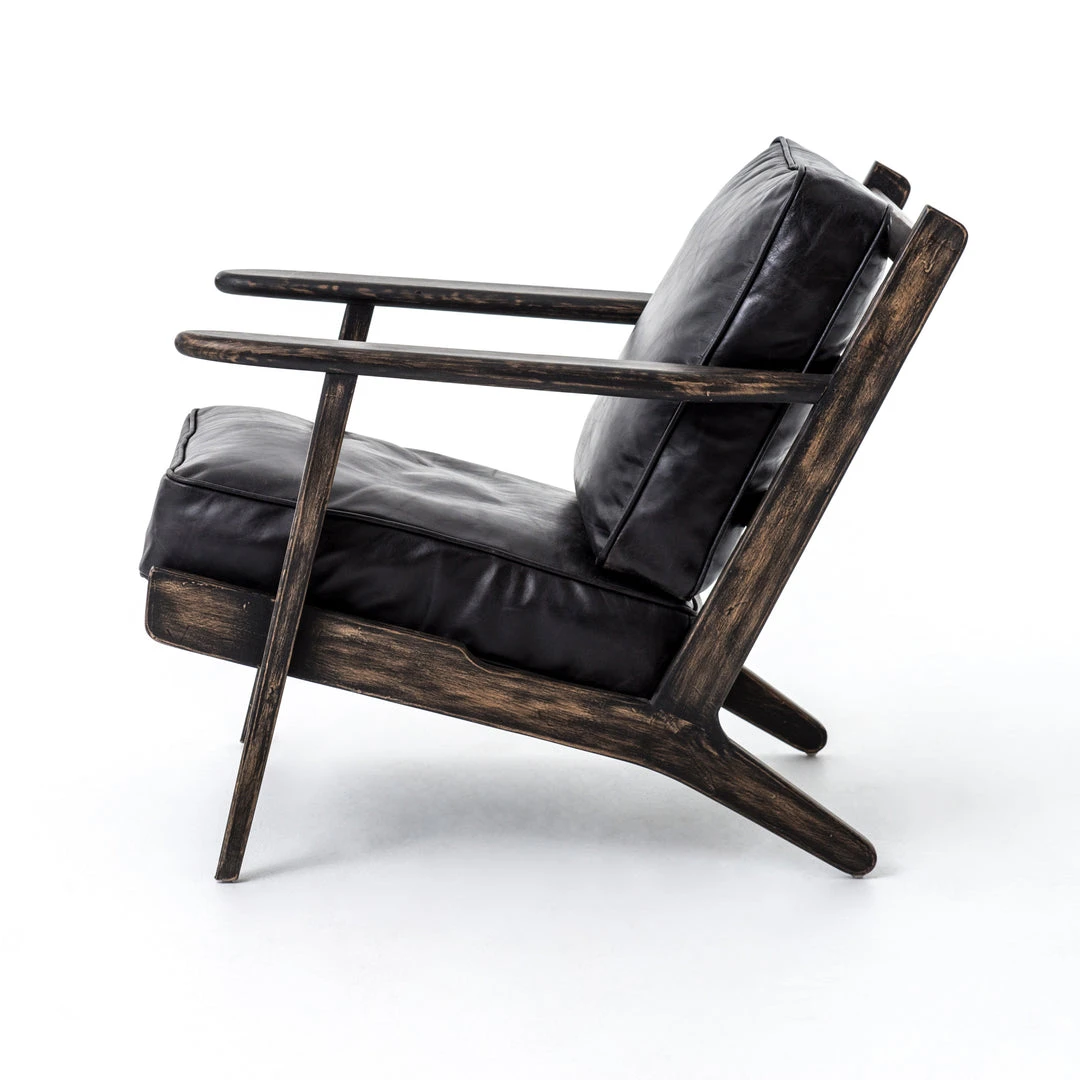 Four Hands New Arrivals Brooks Lounge Chair Rialto Ebony 6 Four Hands New Arrivals Brooks Lounge Chair Rialto Ebony
