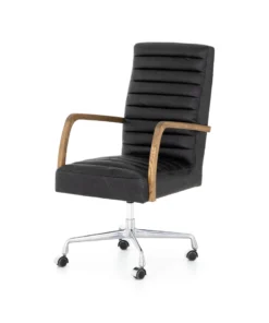 Four Hands Bryson Channeled Desk Chair Smoke New Arrivals