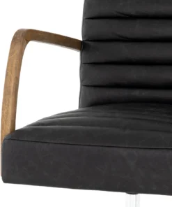 Four Hands Bryson Channeled Desk Chair Smoke New Arrivals