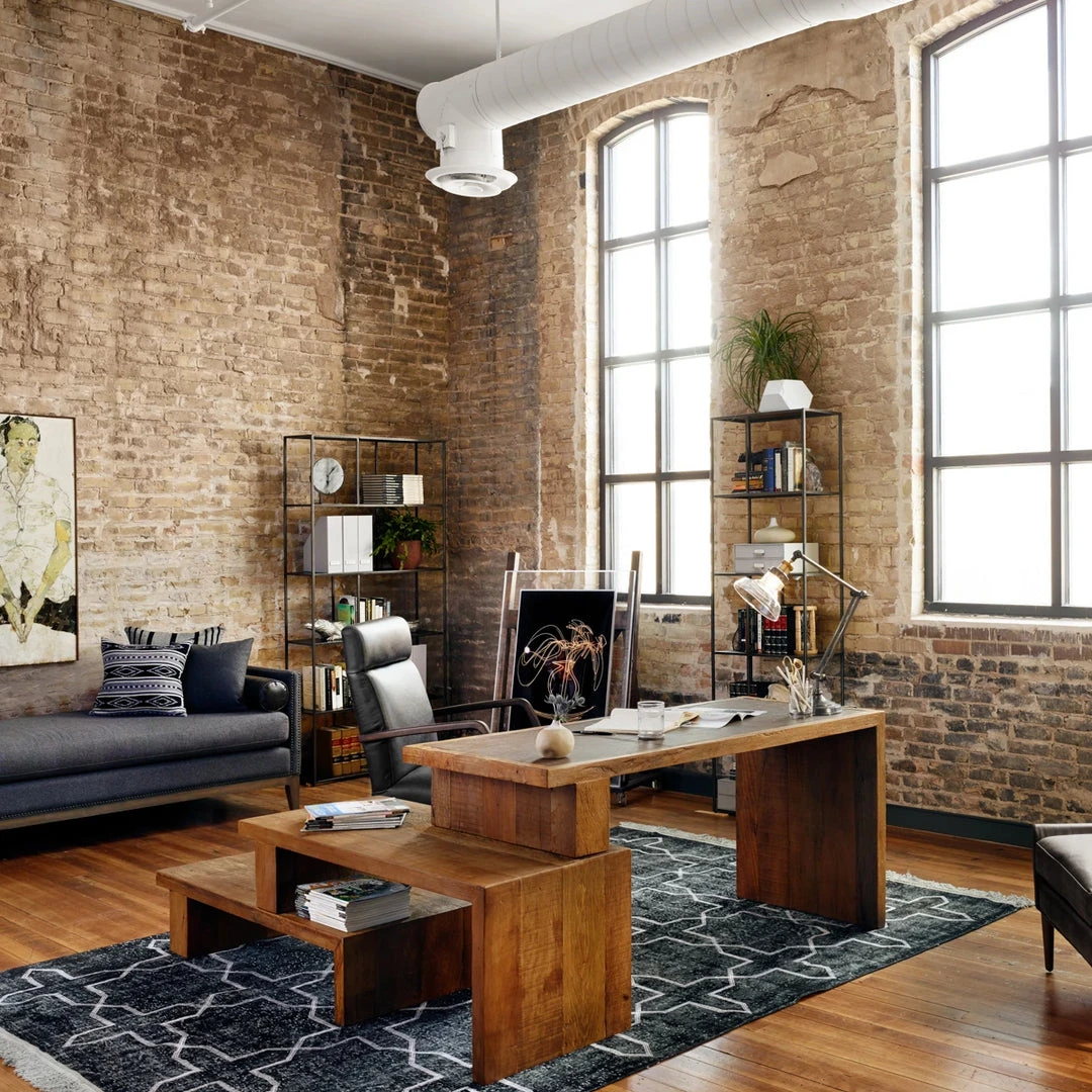 Four Hands Bryson Desk Chair Chaps Ebony 2 Four Hands Bryson Desk Chair Chaps Ebony