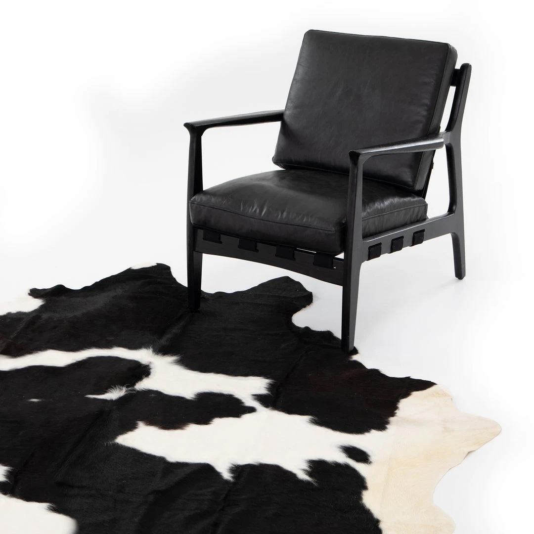 Four Hands Cardin Cowhide Rug Black And White New Arrivals 7 Four Hands Cardin Cowhide Rug Black And White New Arrivals