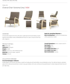 Four Hands New Arrivals Chance Chair Sonoma Gray 19 Four Hands New Arrivals Chance Chair Sonoma Gray