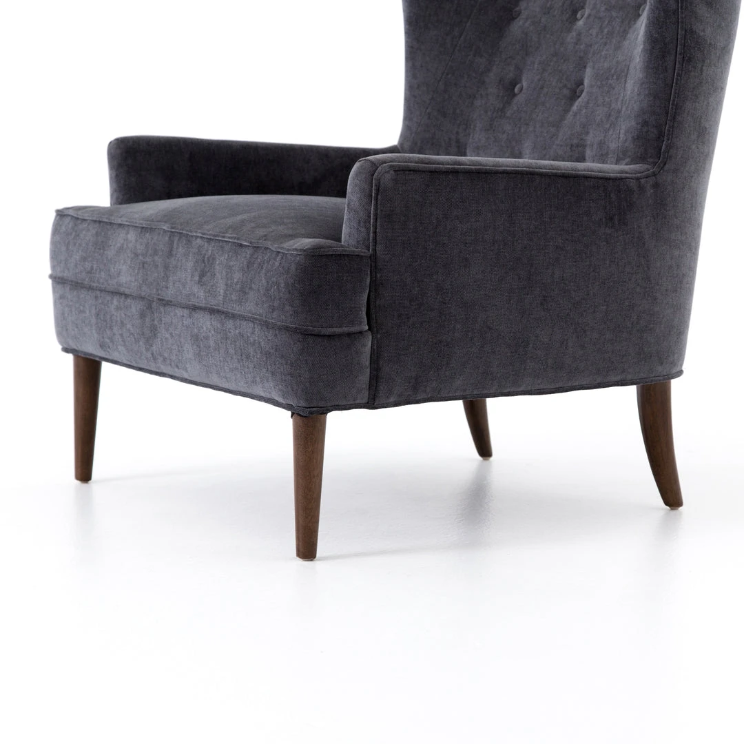 Four Hands Clermont Chair Charcoal Worn Velvet New Arrivals 6 Four Hands Clermont Chair Charcoal Worn Velvet New Arrivals