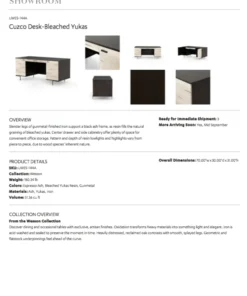 Four Hands Cuzco Desk Bleached Yukas