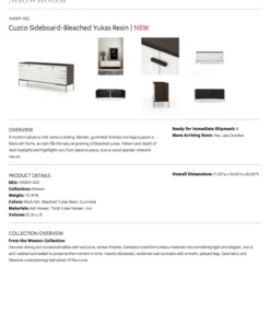 Four Hands New Arrivals Cuzco Sideboard Bleached Yukas 27 Four Hands New Arrivals Cuzco Sideboard Bleached Yukas