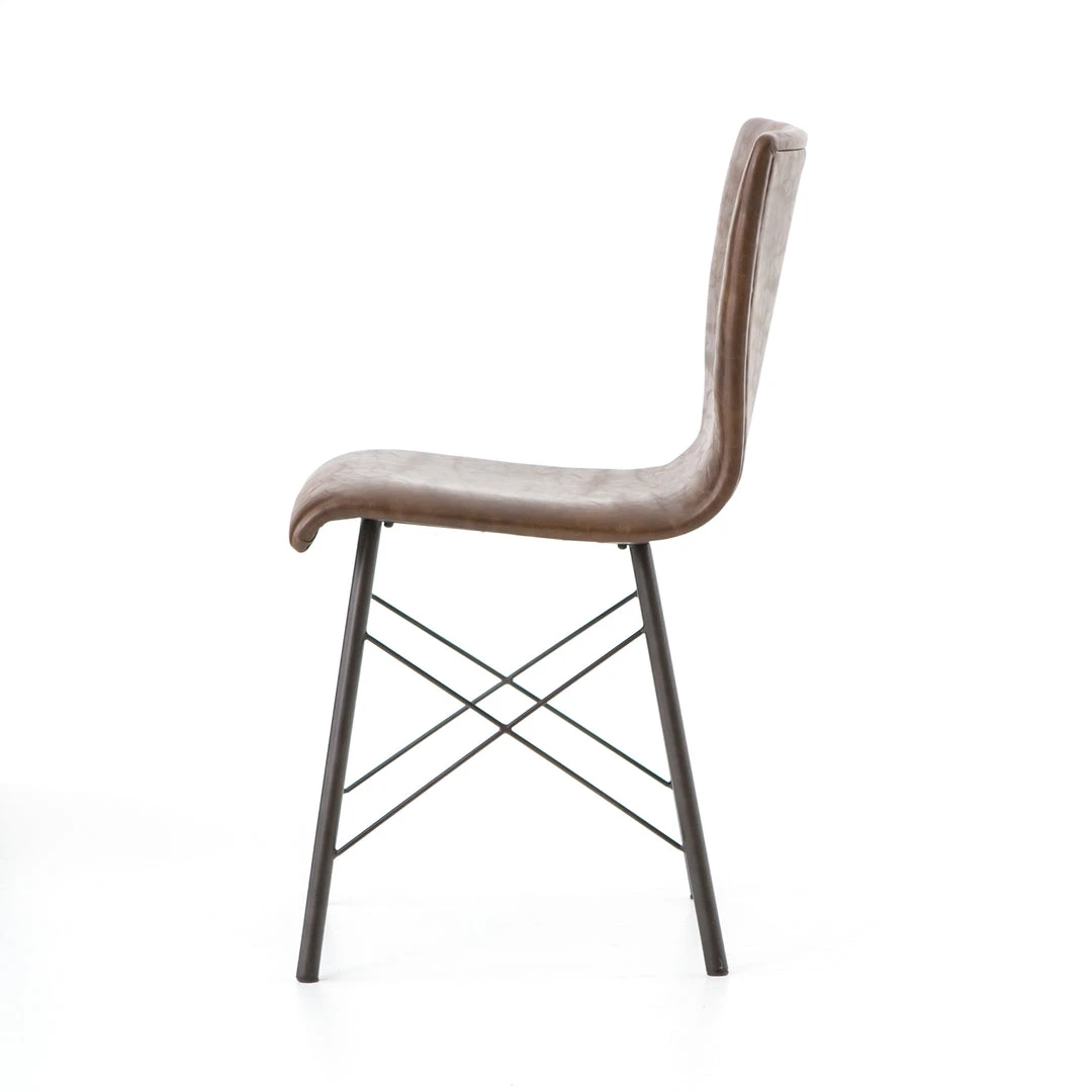 Four Hands New Arrivals Diaw Dining Chair Distressed Brown 4 Four Hands New Arrivals Diaw Dining Chair Distressed Brown