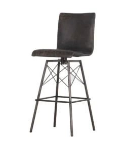 Four Hands Diaw Bar Stool Rialto Ebony New Arrivals