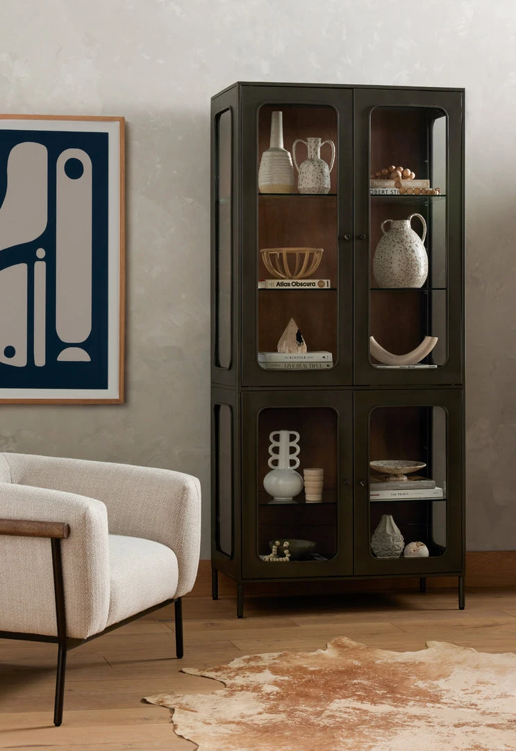 Four Hands Franz Cabinet Grey Natural 2 Four Hands Franz Cabinet Grey Natural