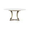 Four Hands New Arrivals Gage Dining Table Polished White Marble