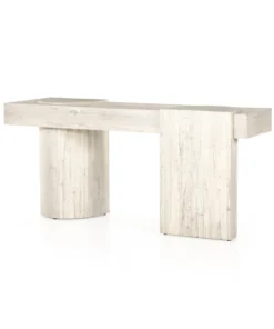 Four Hands Georgie Console Table Bleached Spalted New Arrivals