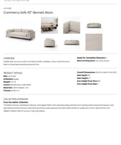 Four Hands New Arrivals Grammercy Sofa Bennett Moon