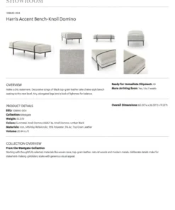 Four Hands Harris Bench 17 Four Hands Harris Bench