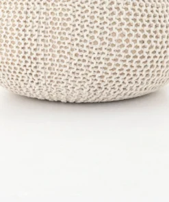 Four Hands Jute Knit Pouf White New Arrivals 11 Four Hands Jute Knit Pouf White New Arrivals