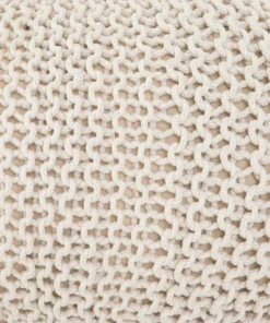 Four Hands Jute Knit Pouf White New Arrivals 9 Four Hands Jute Knit Pouf White New Arrivals