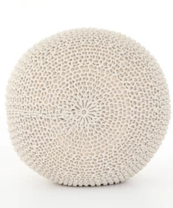 Four Hands Jute Knit Pouf White New Arrivals 8 Four Hands Jute Knit Pouf White New Arrivals