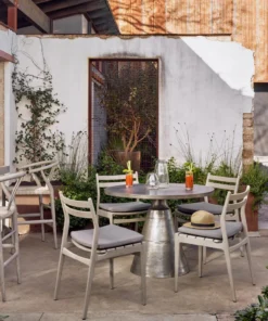 Four Hands Mina Bistro Table Antique Nickel 8 Four Hands Mina Bistro Table Antique Nickel