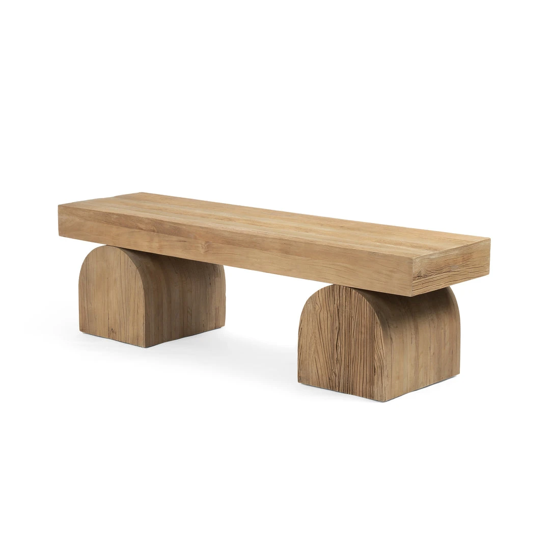 Four Hands Keane Bench Natural Elm New Arrivals 1 Four Hands Keane Bench Natural Elm New Arrivals