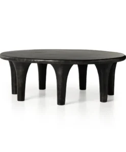 Four Hands New Arrivals Kelden Coffee Table Raw Black