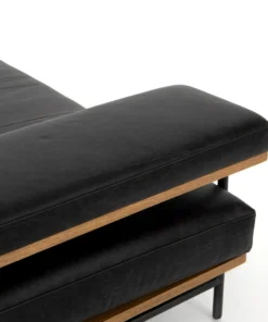 Four Hands New Arrivals Kennon Chaise Sonoma Black