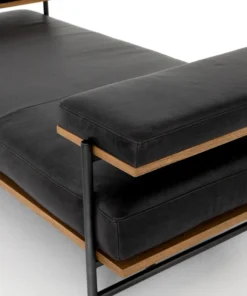 Four Hands New Arrivals Kennon Chaise Sonoma Black