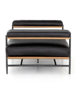Four Hands New Arrivals Kennon Chaise Sonoma Black